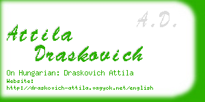 attila draskovich business card